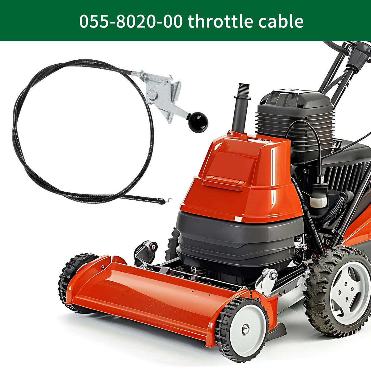 Throttle Control Cable 52-1/2" Cable Length & 50" Conduit Length N423