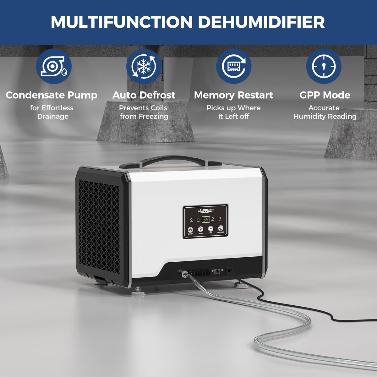 70 Pints Dehumidifier with Pump L31662