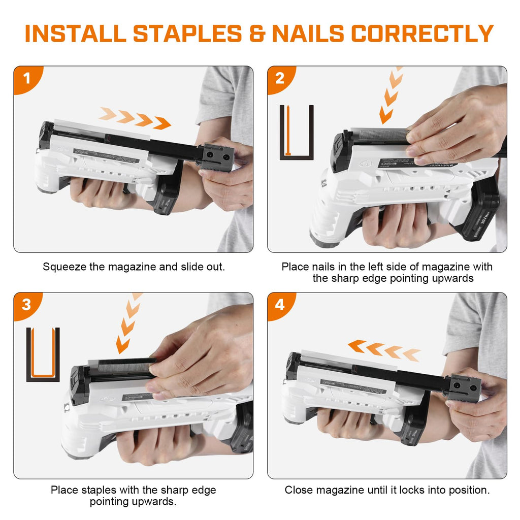 18 Gauge 2 In 1 Cordless Brad Nailer Stapler I300669