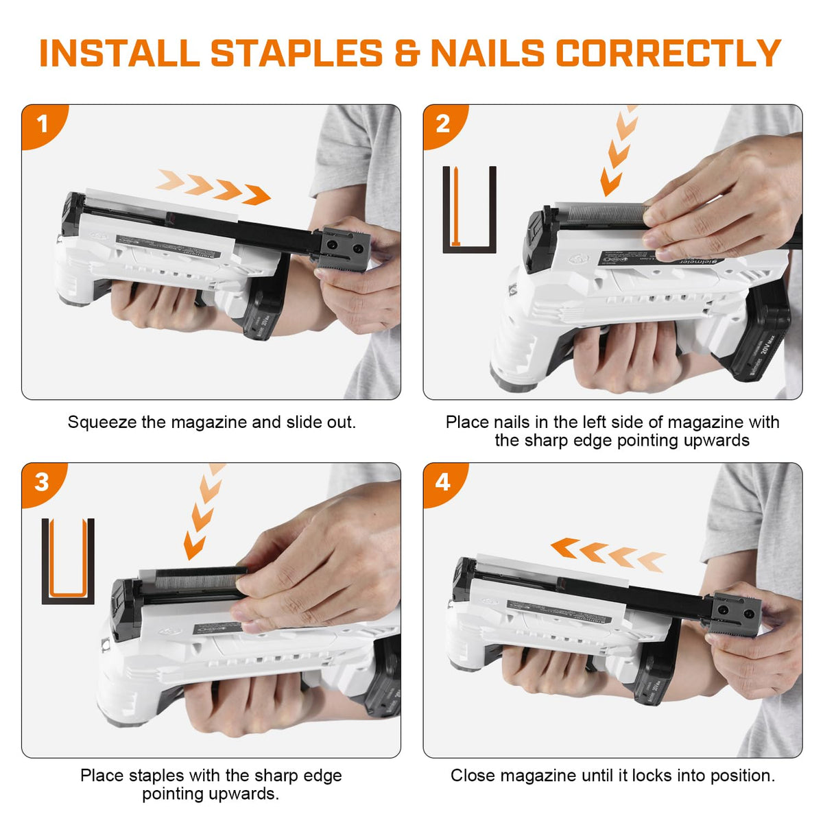 18 Gauge 2 In 1 Cordless Brad Nailer Stapler I300669