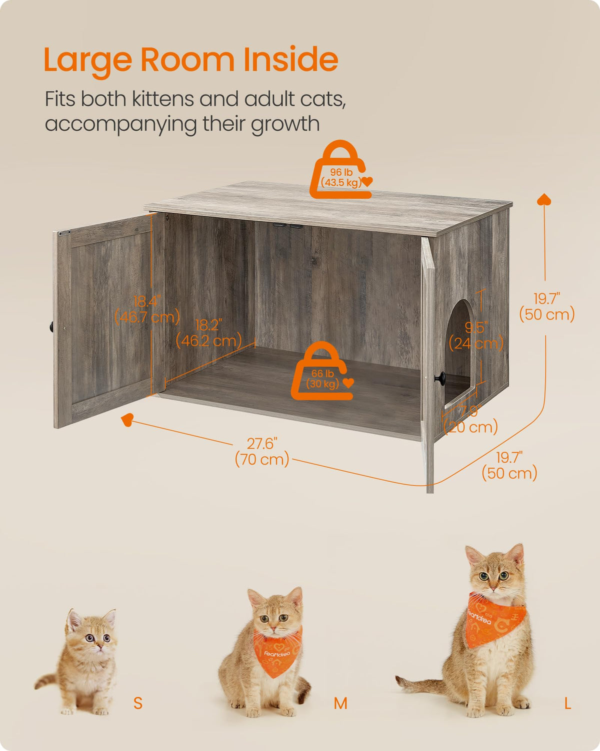 Cat Litter Box Enclosure End Table T537