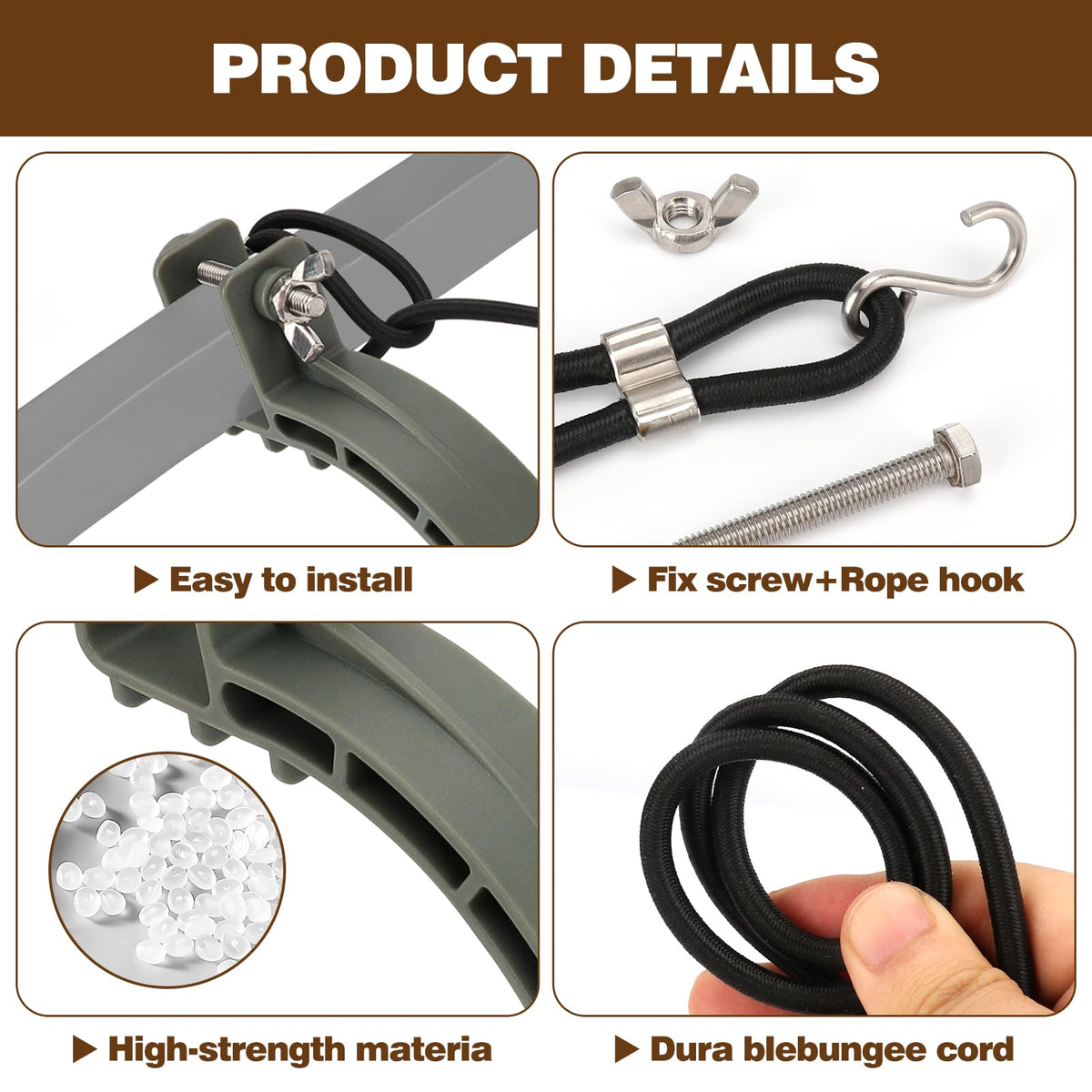 Climbing Stand Accessories with Elastic Rope (1-Pair) A5448