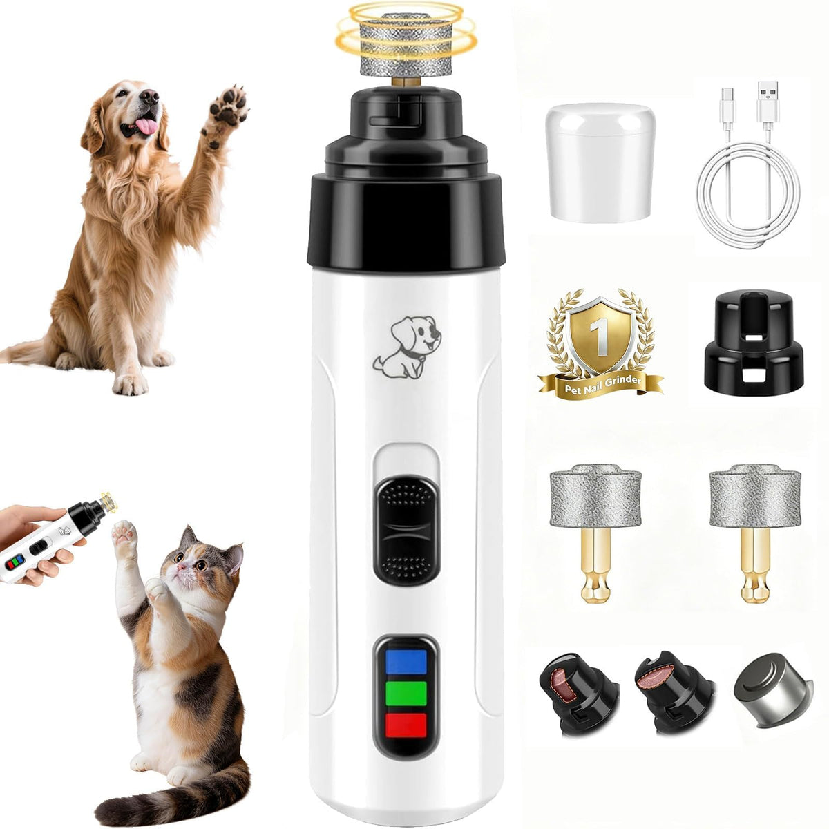 Dog Nail Grinder with Light U201744