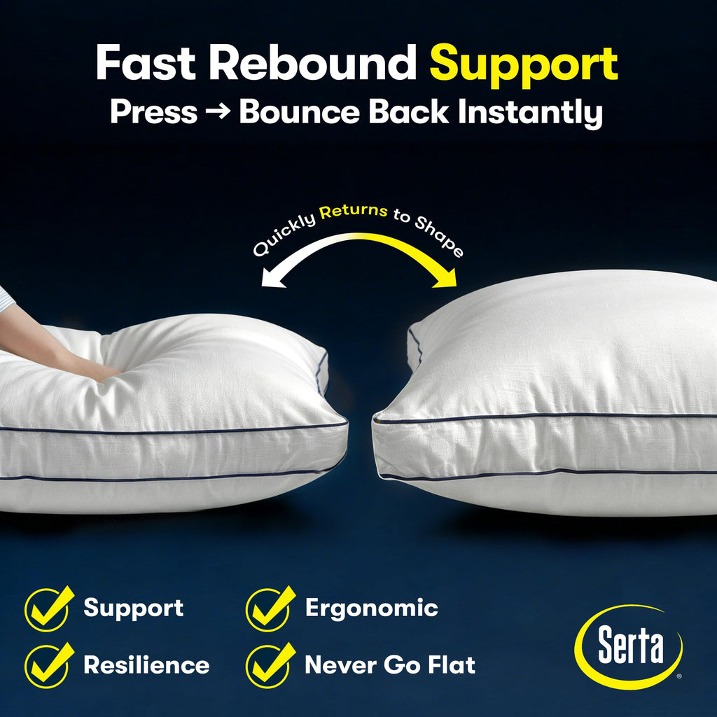 Queen Size Set of 2 Bed Pillows H191692