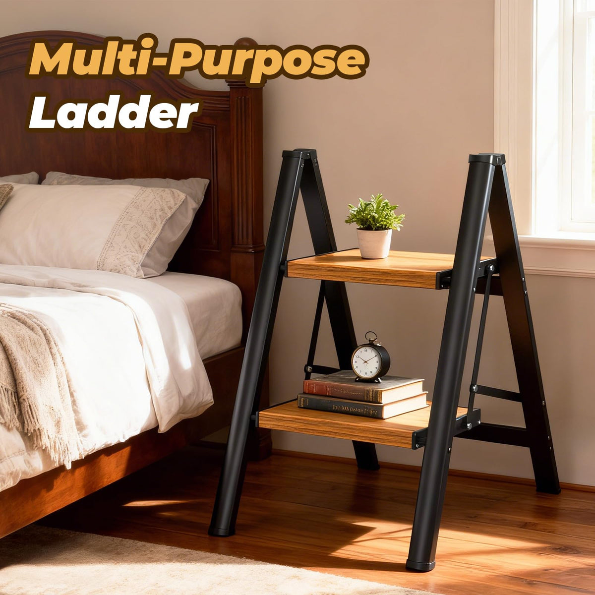 Lightweight Aluminum Folding Step Ladder Z929