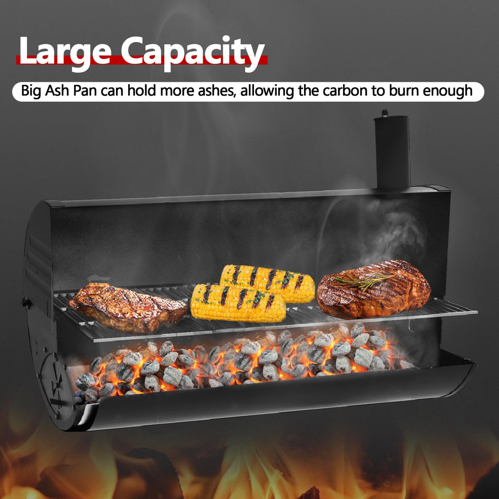 20 Inch Ash Pan Drip Pan for Charcoal Grill with 2pcs Fire Grate Hanger F15079