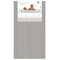 4” Firm Fiber Crib & Toddler Bed Mattress, Dual-Sided, Waterproof, Grey Embossed Vinyl Cover X584