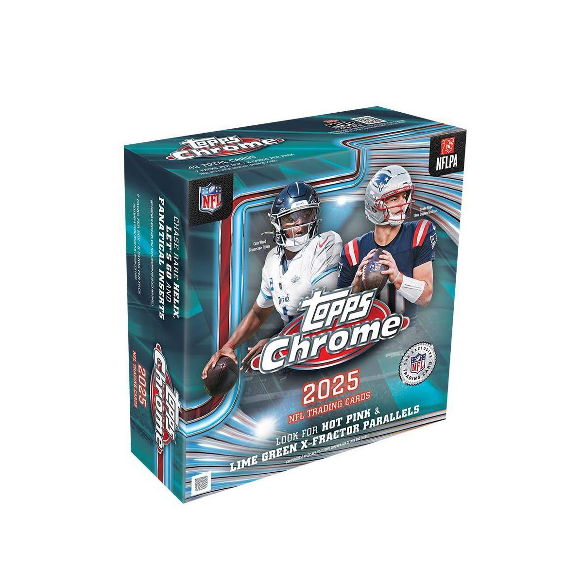 NFL Chrome Football Trading Card Mega Box O9123