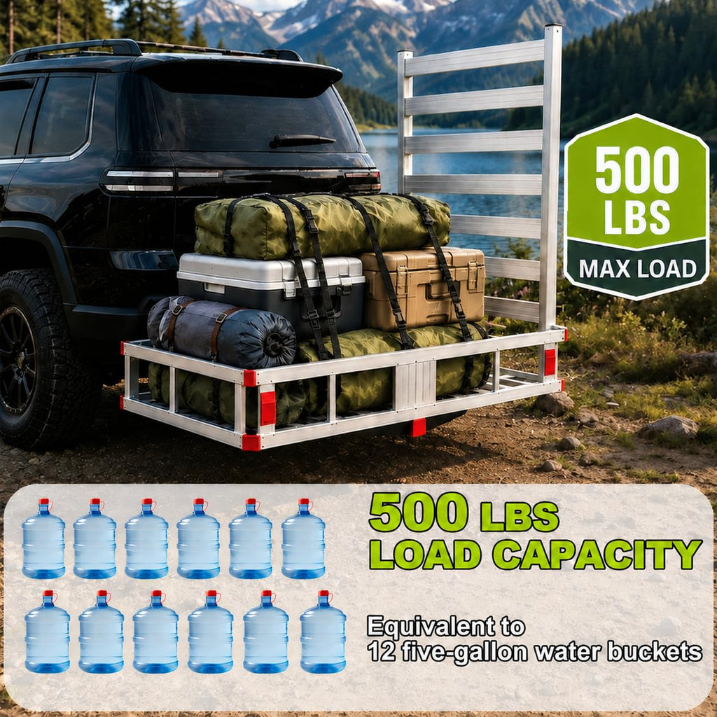 500 LBS Aluminum Hitch Cargo Carrier R776