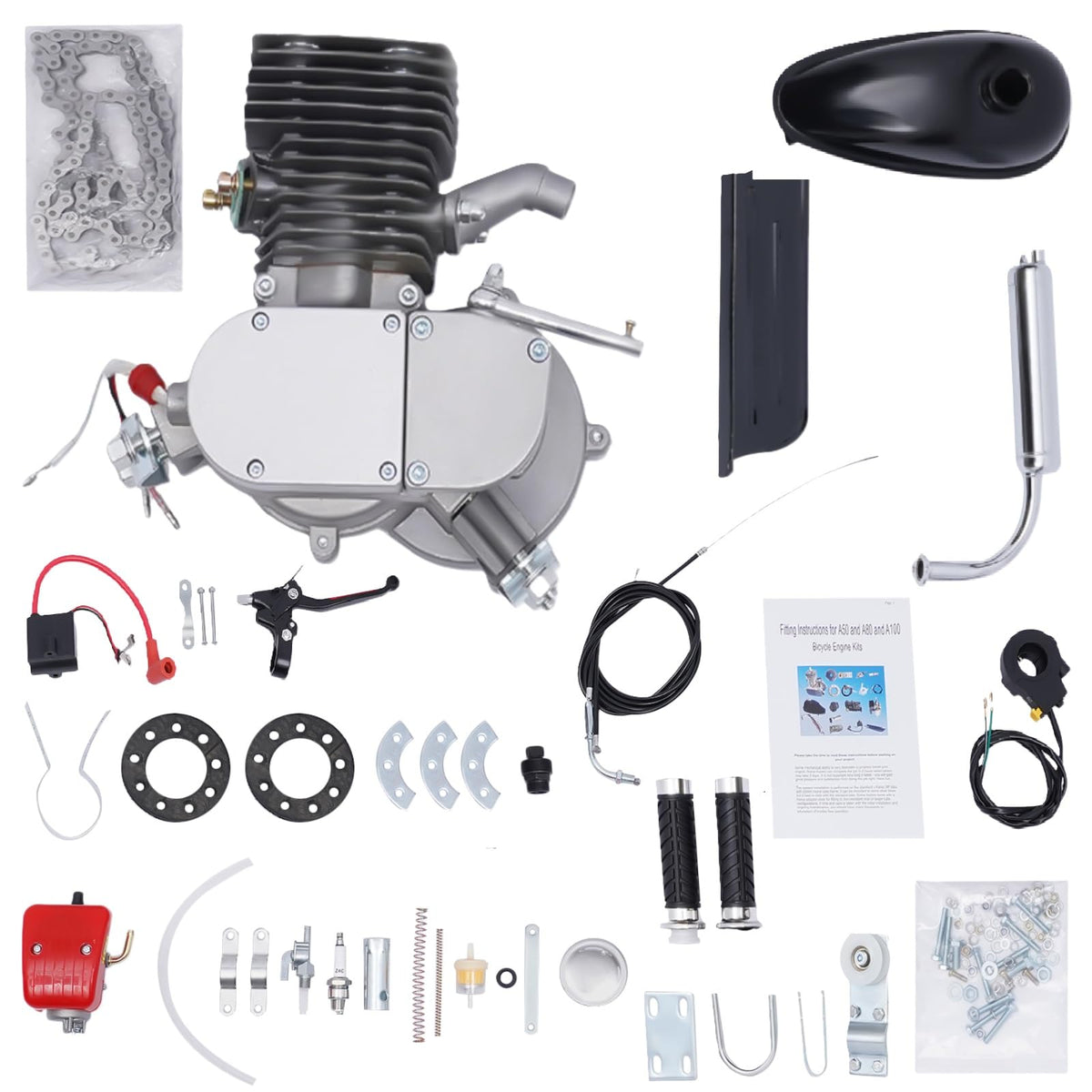 2-Stroke 100cc Bicycle Engine Kit U109