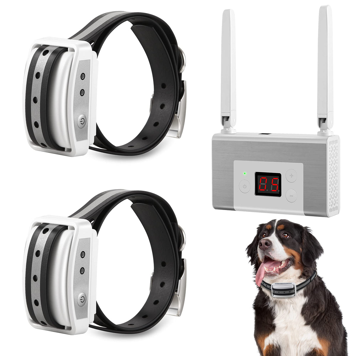 Electric Wireless Dog Fence System with Waterproof Rechargeable Collar C836