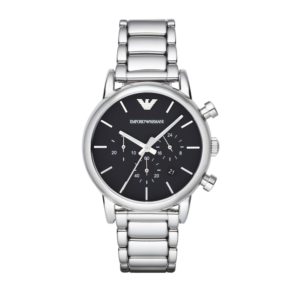 Men's Automatic Chronograph Watch with Stainless Steel or Leather Band Z902