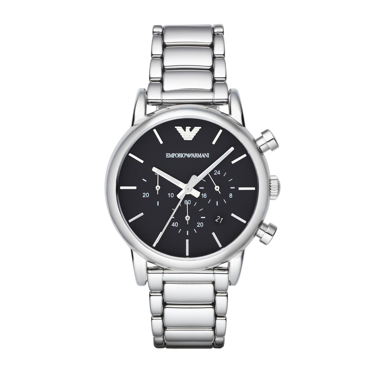 Men's Automatic Chronograph Watch with Stainless Steel or Leather Band Z902