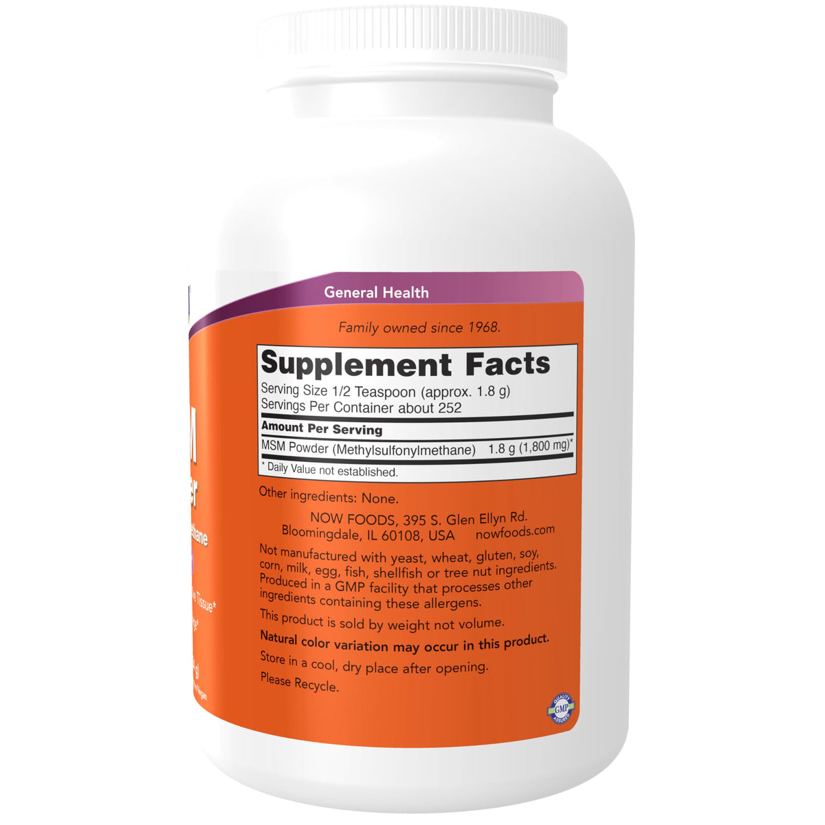 MSM Powder 1 lb R8544