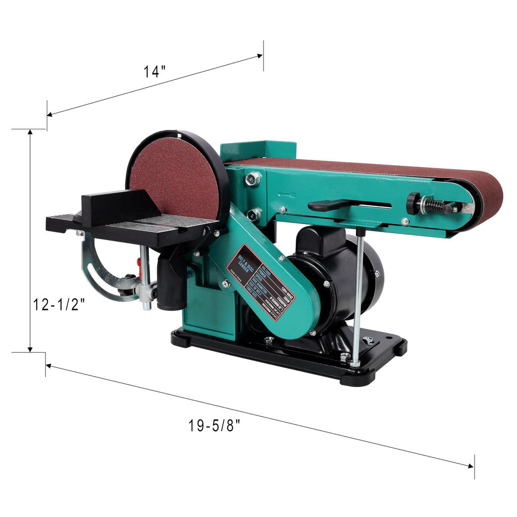 4 x 36 in. Belt Sander, 6" Disc Sander, 120V/60Hz Aluminum Worktable P4998