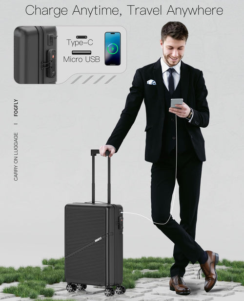 20 Inch Hardside Spinner Luggage with TSA Lock I7496