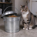 6 Gal Galvanized Steel Storage Can with Locking Lid M887017