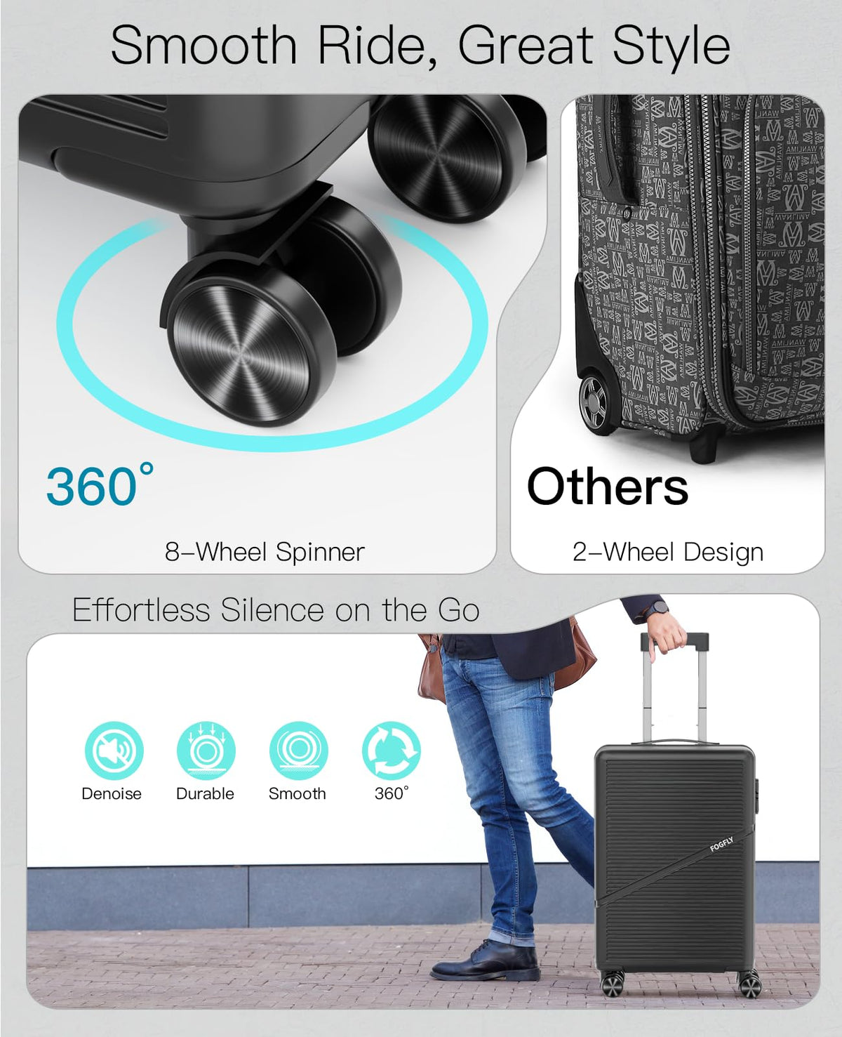 20 Inch Hardside Spinner Luggage with TSA Lock I7496