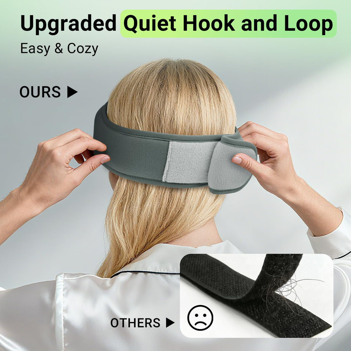 Bamboo Cotton Sleep Mask with Bluetooth Headphones J6249