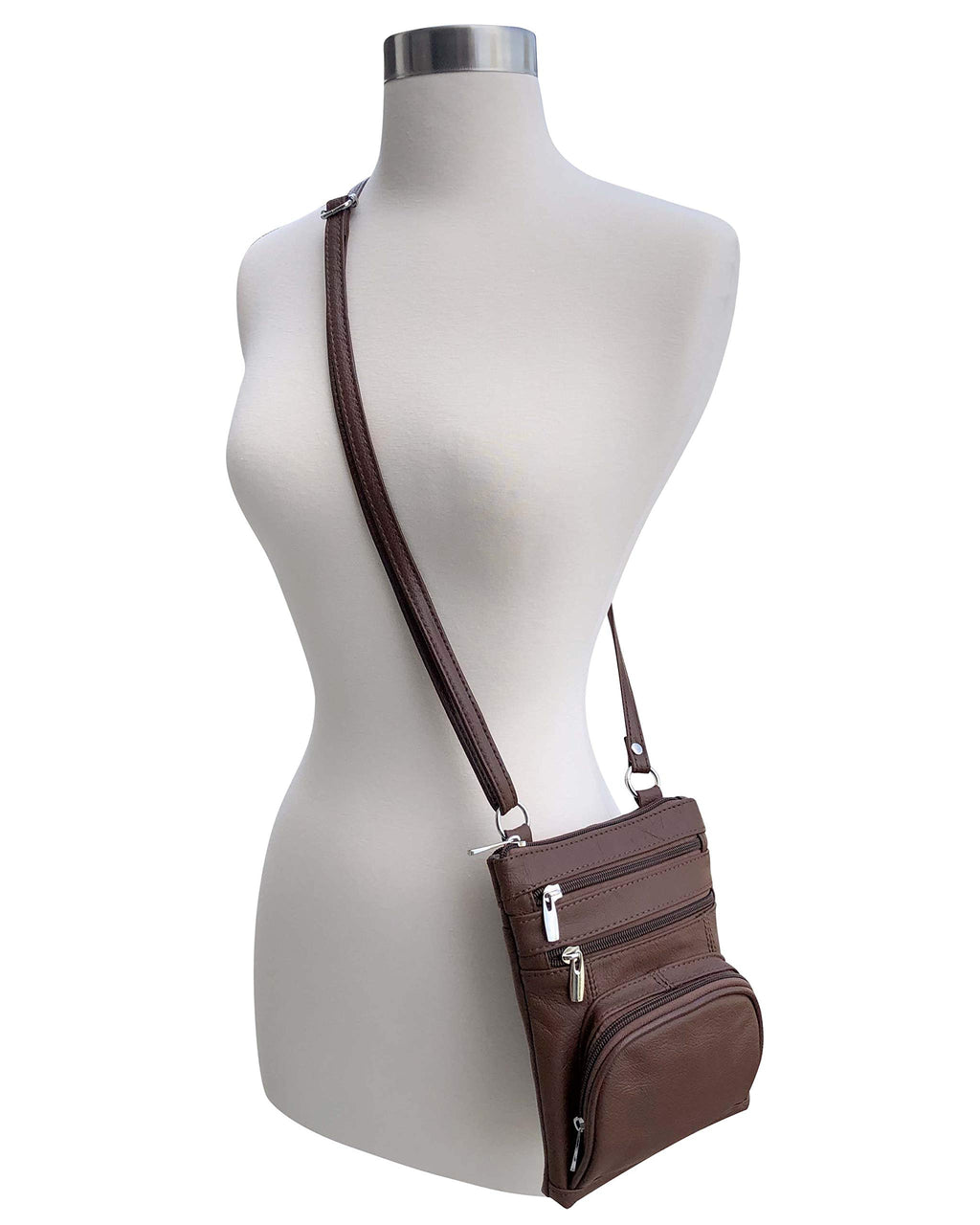 Brown Cross Body Purse Bag Q1523