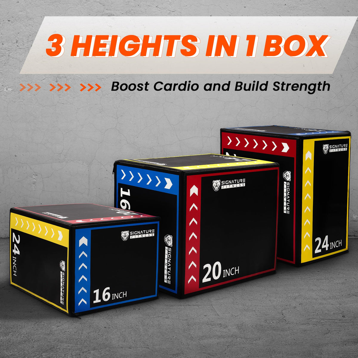 3-in-1 Foam Plyometric Jump Box E56788