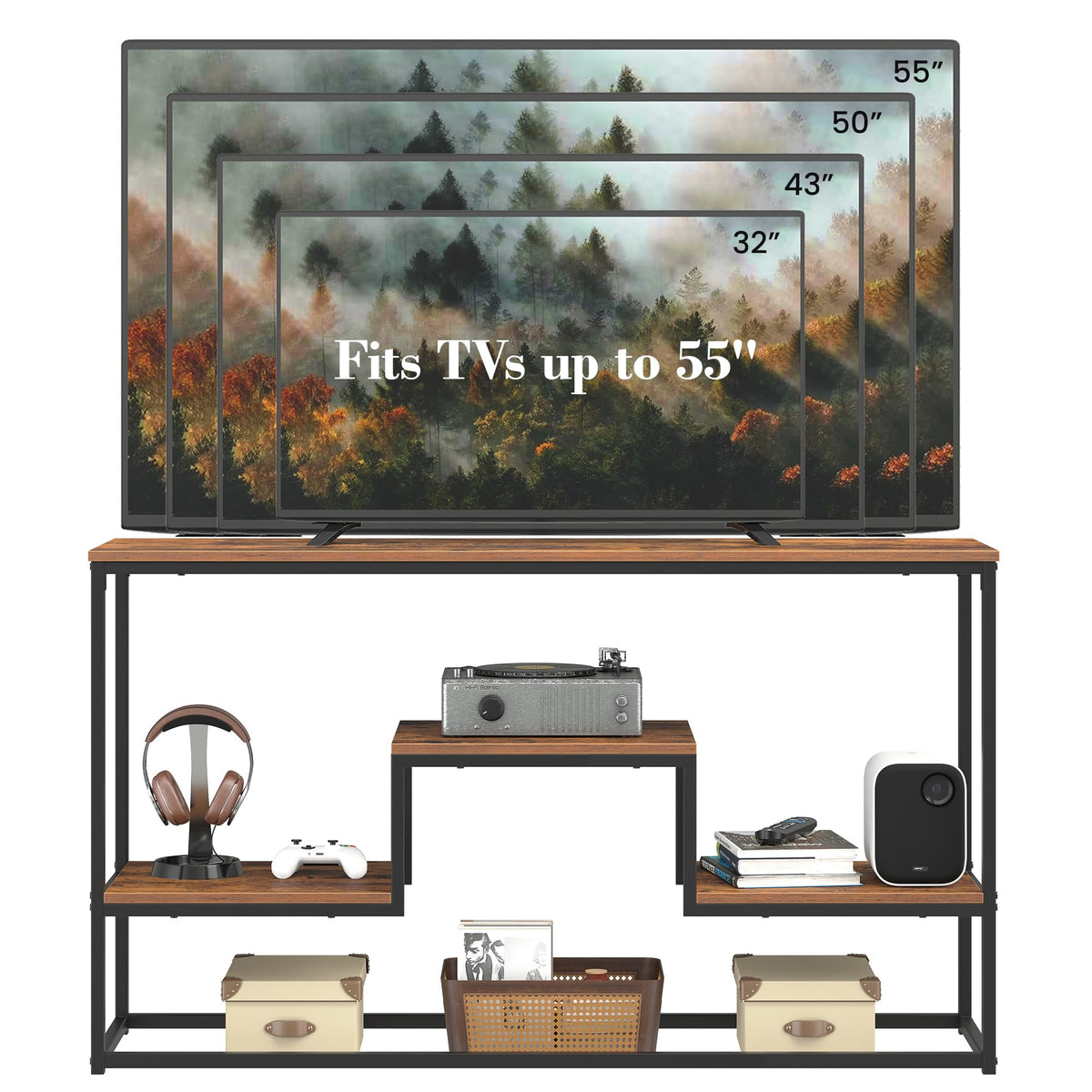 30" Tall Brown TV Stand G20331