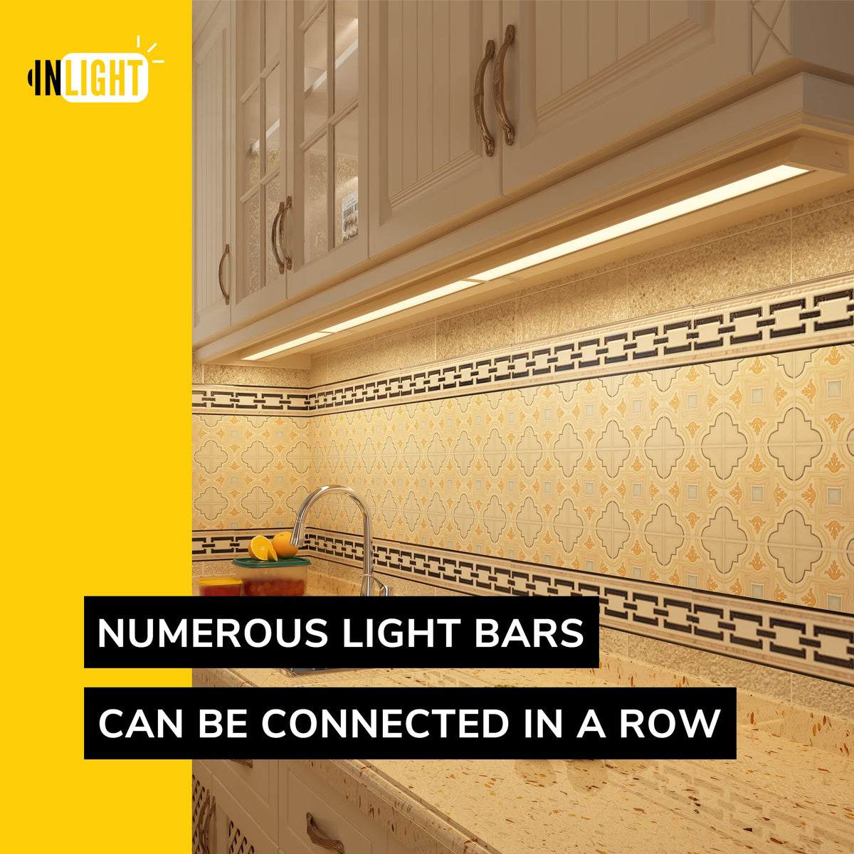 24-Inch Swivel LED Under Cabinet Light, 3-CCT Selectable, White X8215