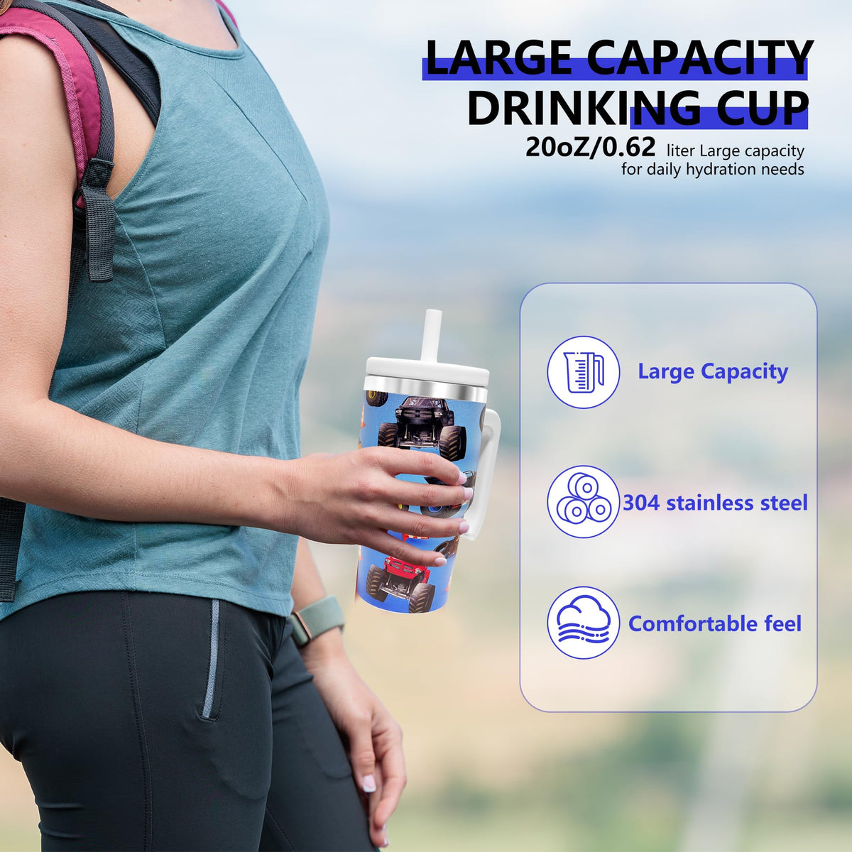 20 oz Insulated Stainless Steel Water Bottle G7293