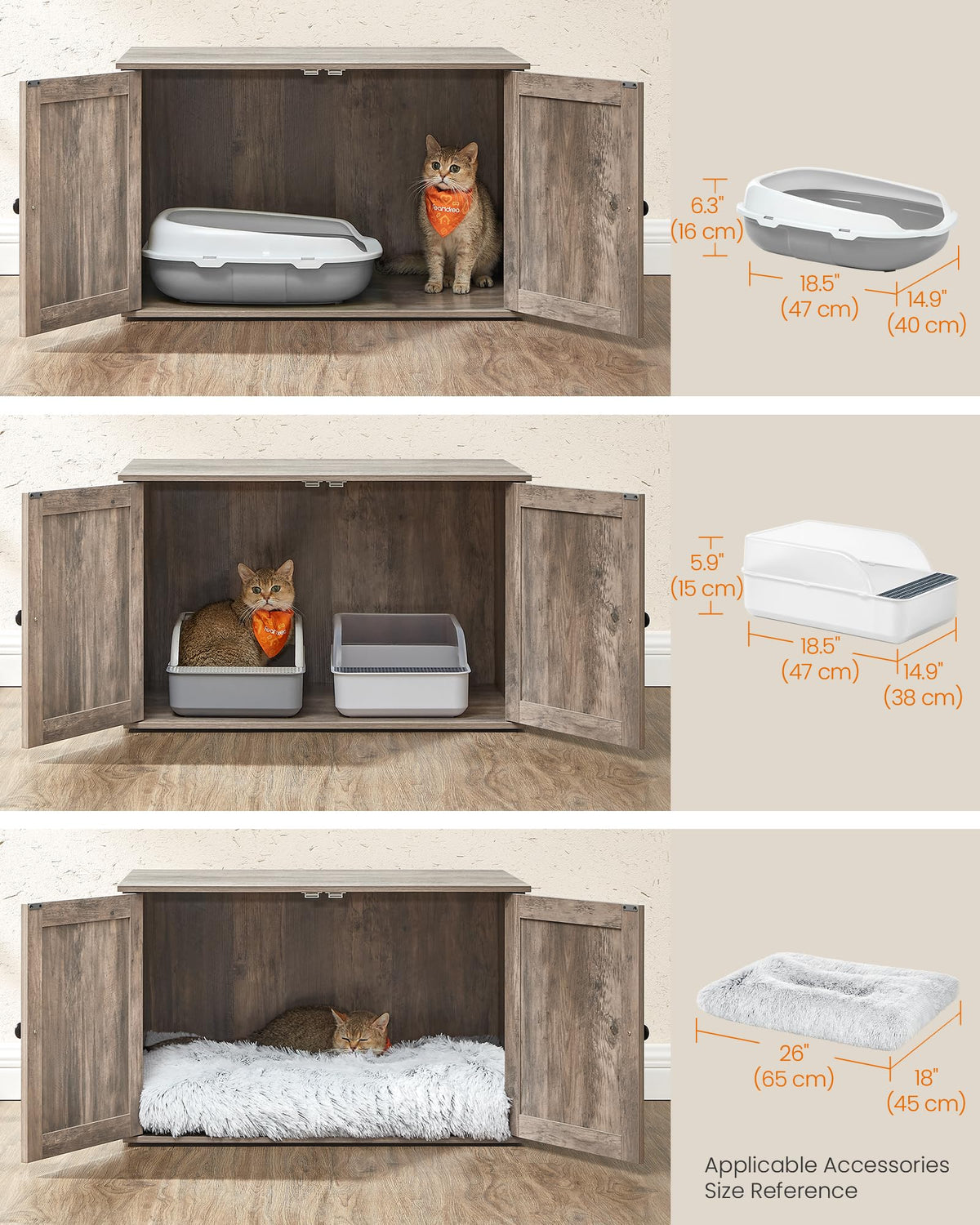 Cat Litter Box Enclosure End Table T537