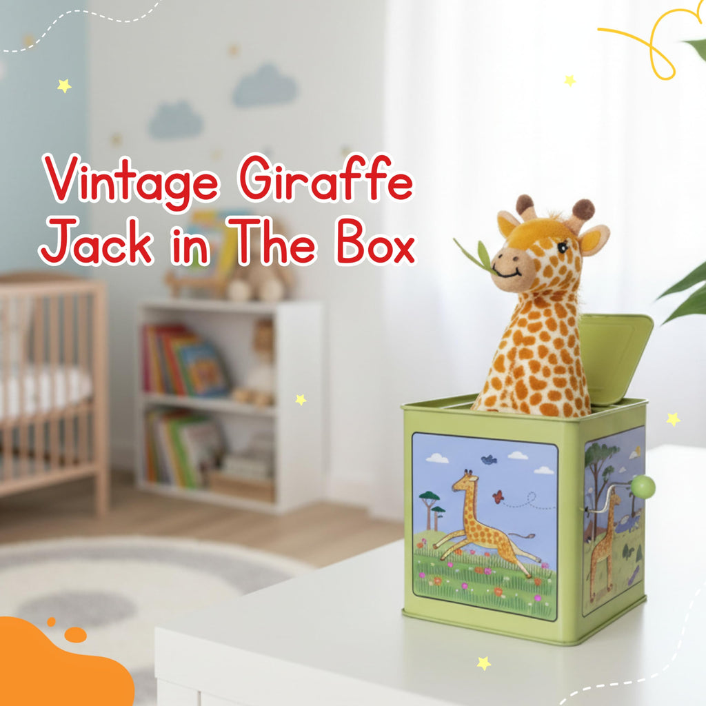 Giraffe Jack in the Box Tin Musical Toy G3754