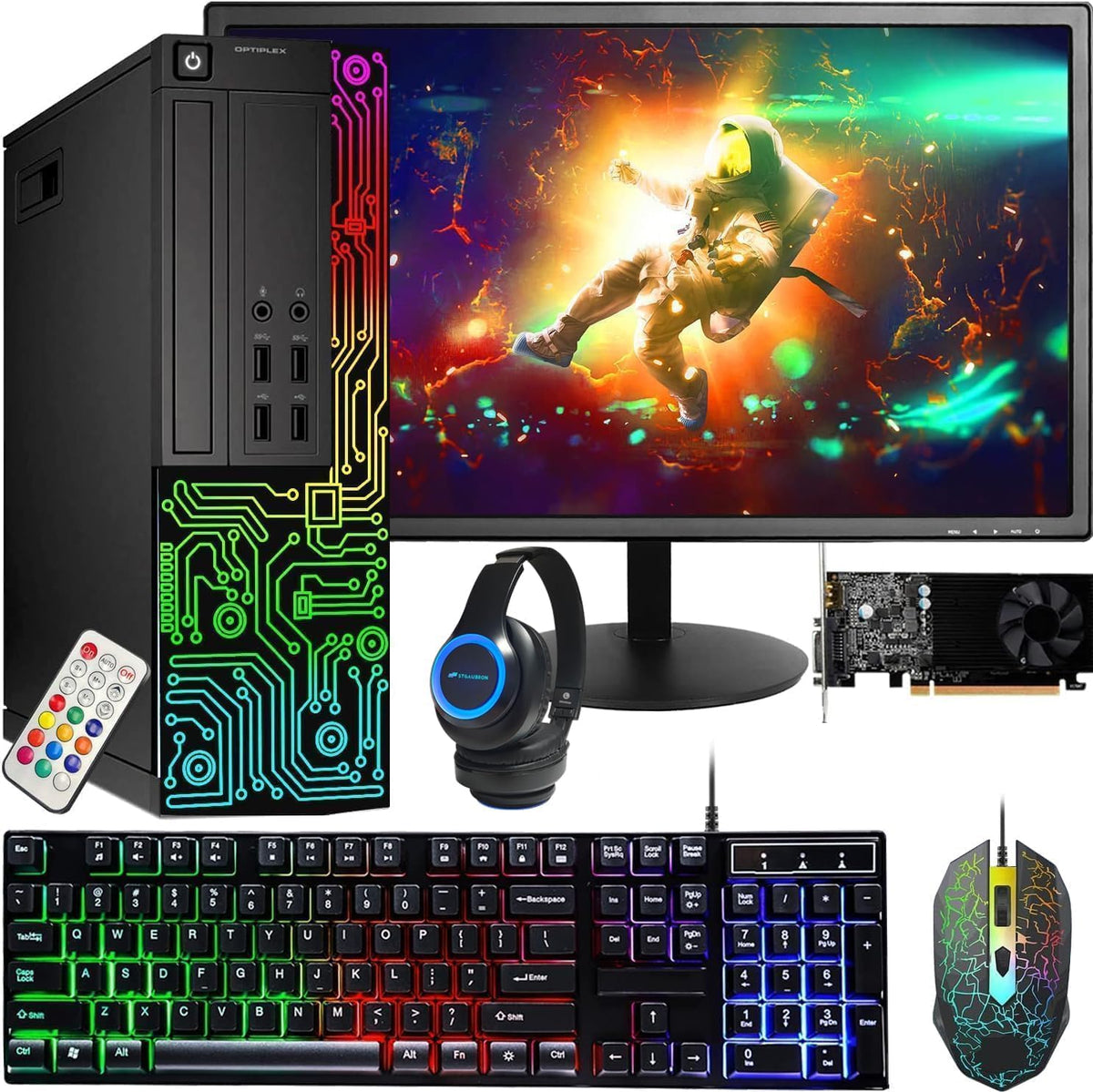 PC Core I5 GT 1030 24'' Monitor 16G RAM 512G SSD C240