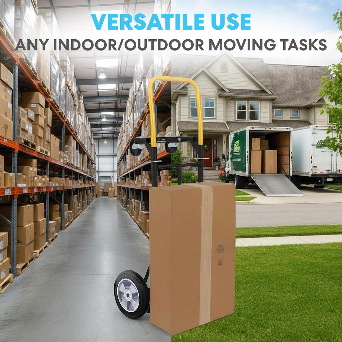2 in 1 Convertible Hand Truck and Dolly C9380