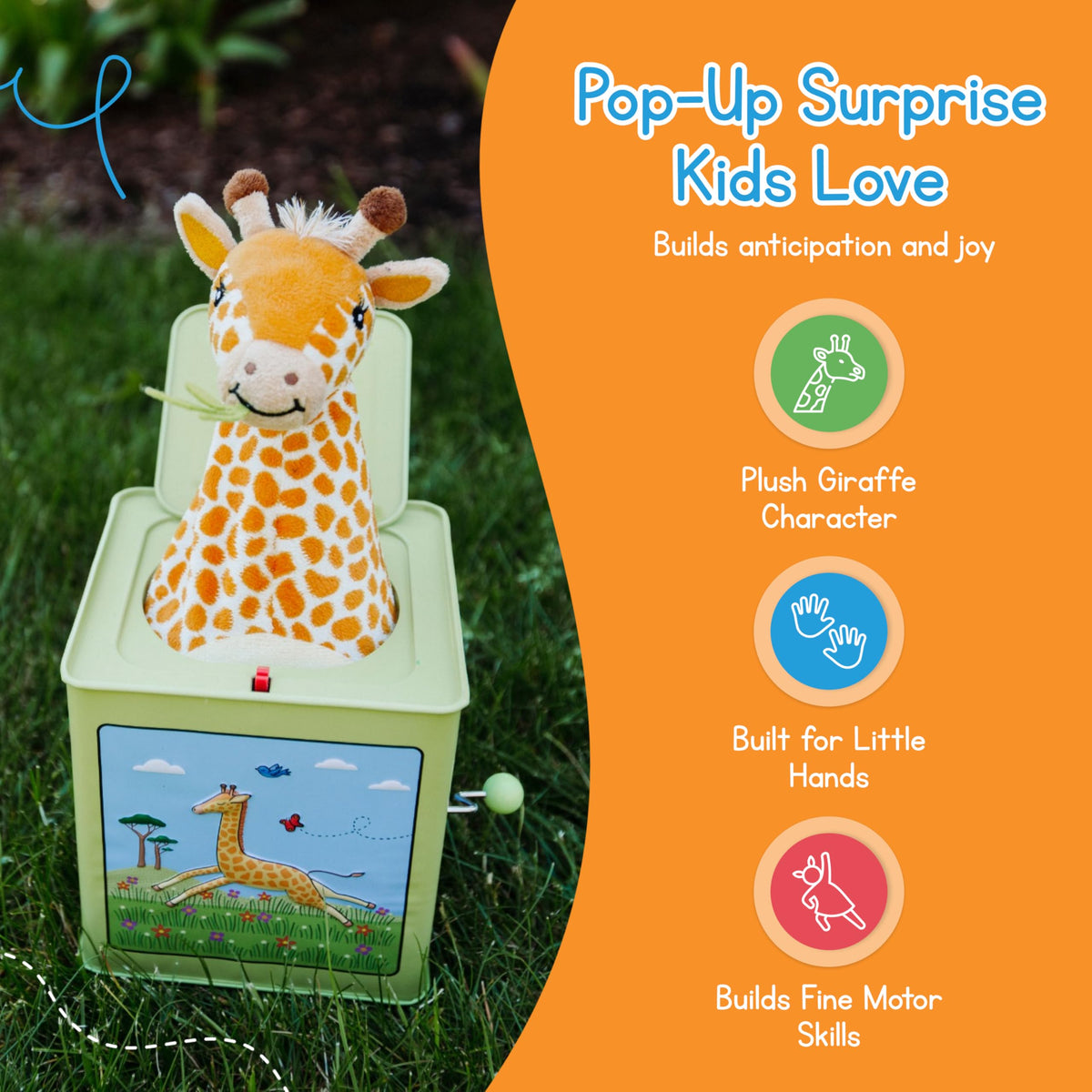 Giraffe Jack in the Box Tin Musical Toy G3754