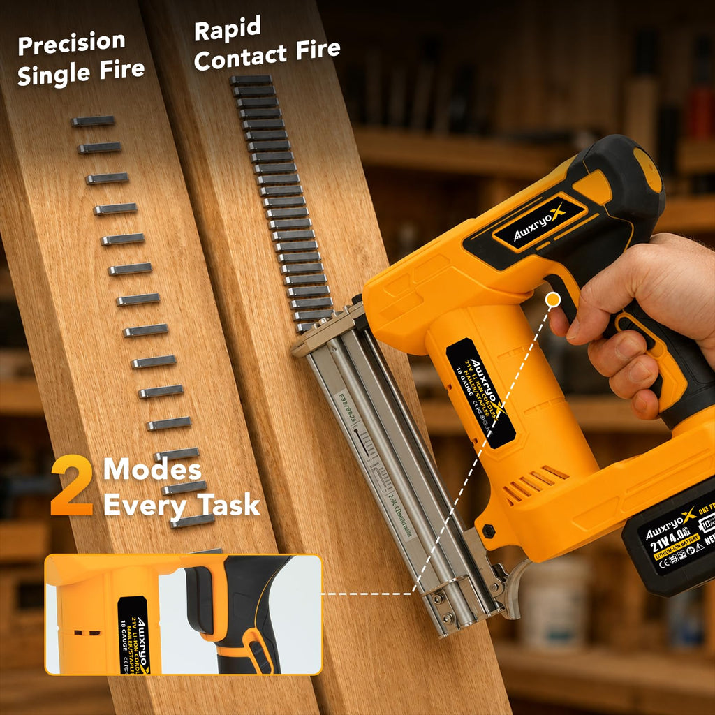 Cordless Brad Nailer 2-in-1 18 Gauge Electric Nail Gun Kit N522109