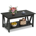39.4" Wood Storage Coffee Table O7918