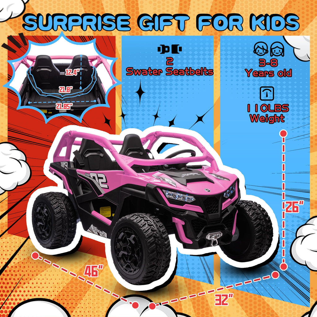 24V 10AH 2-Seater 4x4 Ride on Car UTV N23824