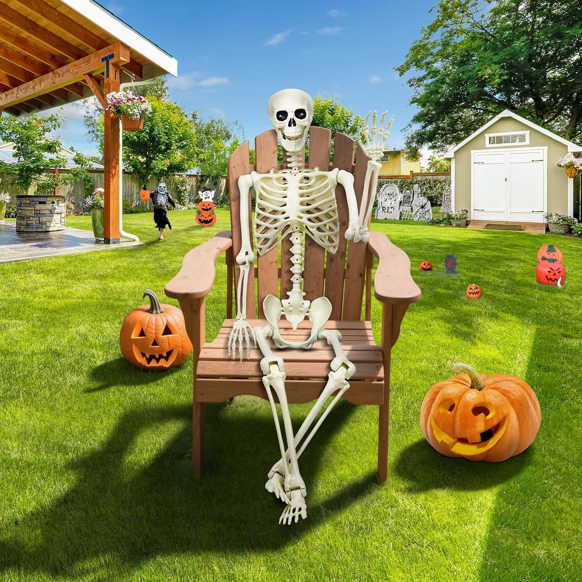 5.4Ft Posable Skeleton E17198