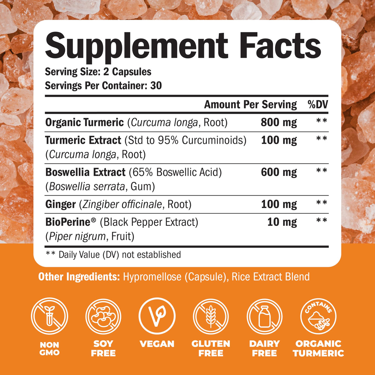 Turmeric Curcumin Supplement with Boswellia Serrata Extract O191473
