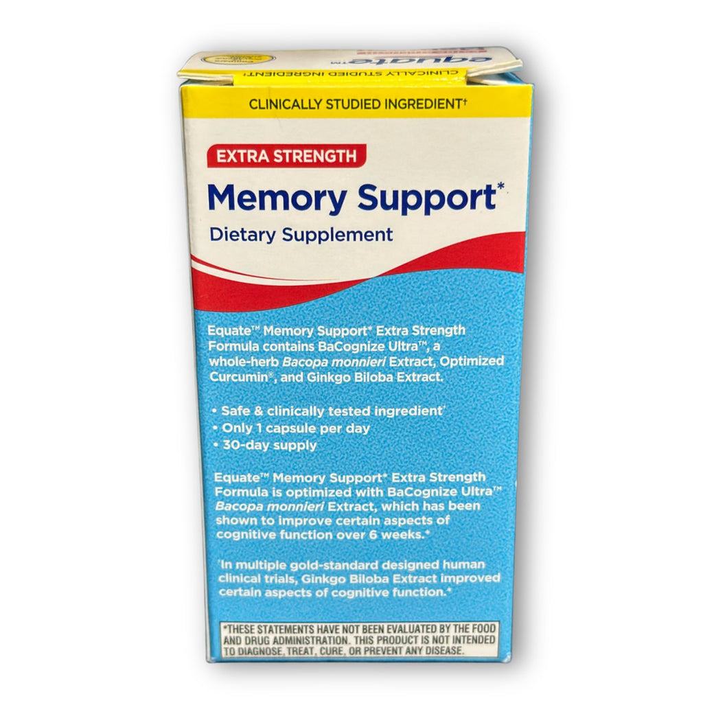 Bacopa Ginkgo Turmeric Vitamin D Capsules 30 Count A6530