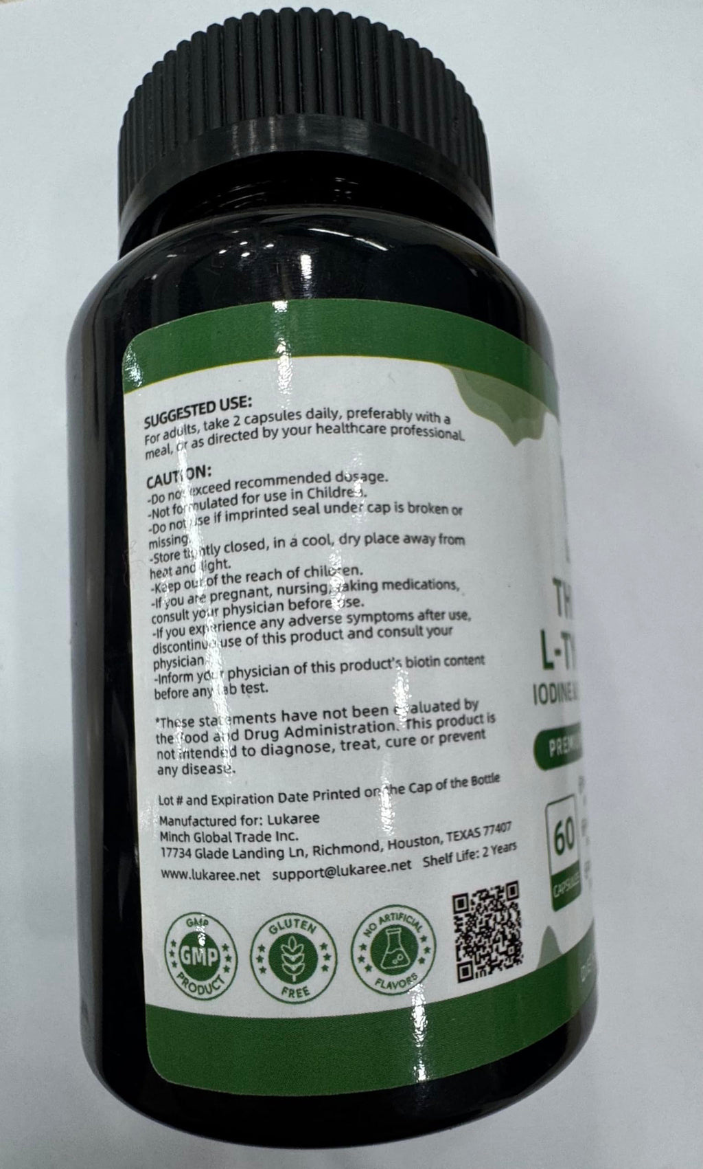Selenium with Iodine, Zinc L-Tyrosine 500mg, Ashwagandha, 16-in-1 Multivitamin Formula, 90 Capsules E774