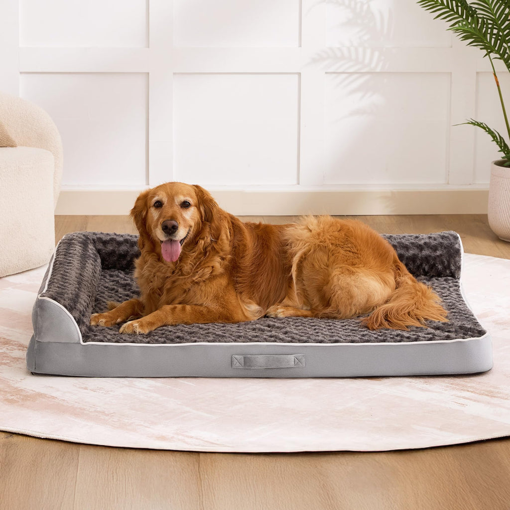 XL Orthopedic Dog Bed Grey I58414