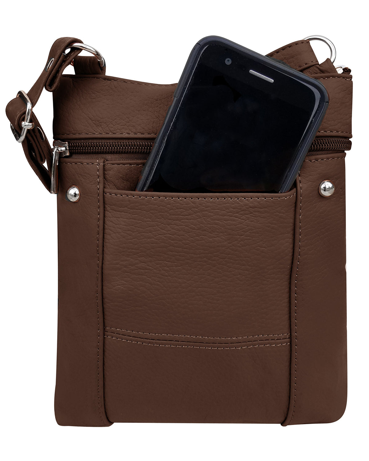 Brown Cross Body Purse Bag Q1523