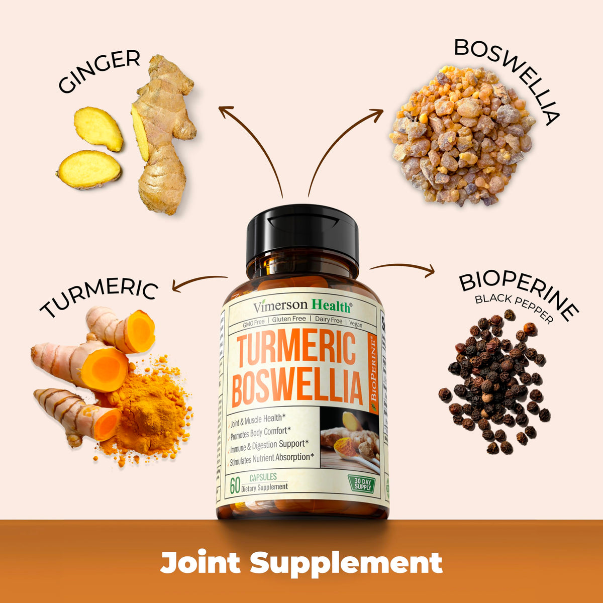 Turmeric Curcumin Supplement with Boswellia Serrata Extract O191473
