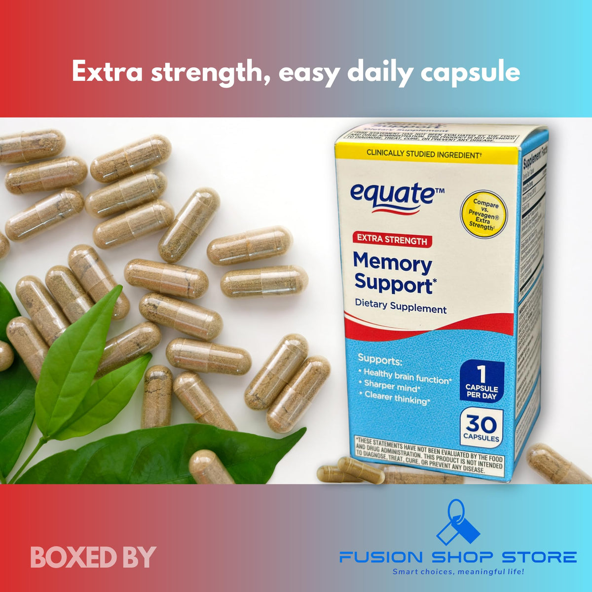 Bacopa Ginkgo Turmeric Vitamin D Capsules 30 Count A6530