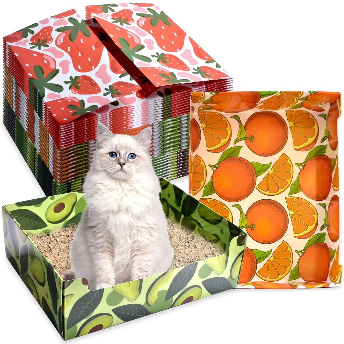 30 PCS Foldable Waterproof Cat Litter Boxes N882