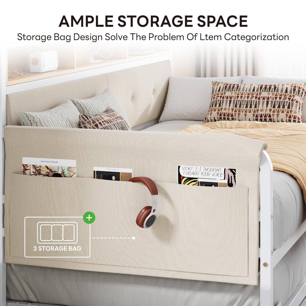 White Daybed with Trundle T98223