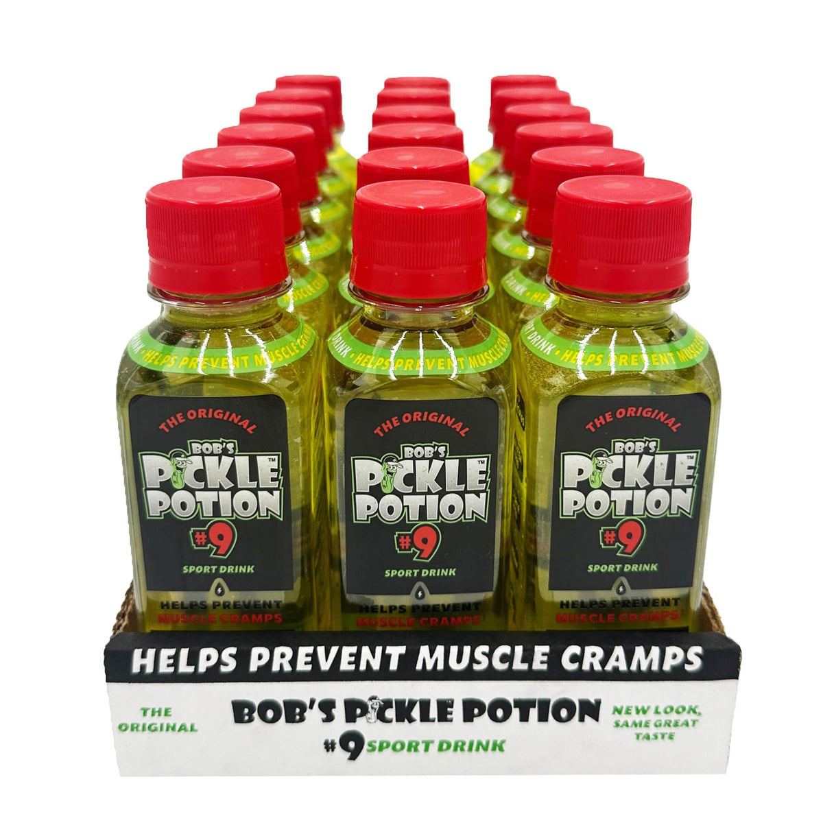 Electrolyte Pickle Shot Zero Caffeine & Gluten-Free 6.3 Oz (Pack of 18, Dill Pickle) H43038