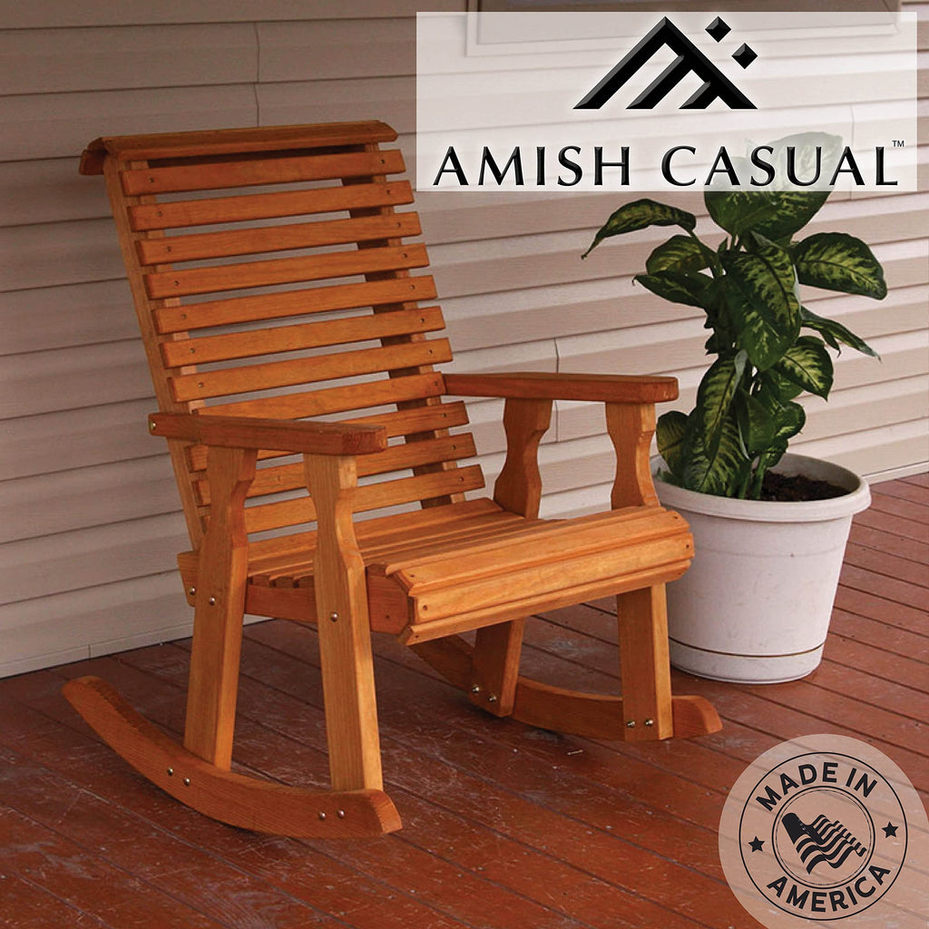 Cedar Stain Pressure Treated Rocking Chair L313188