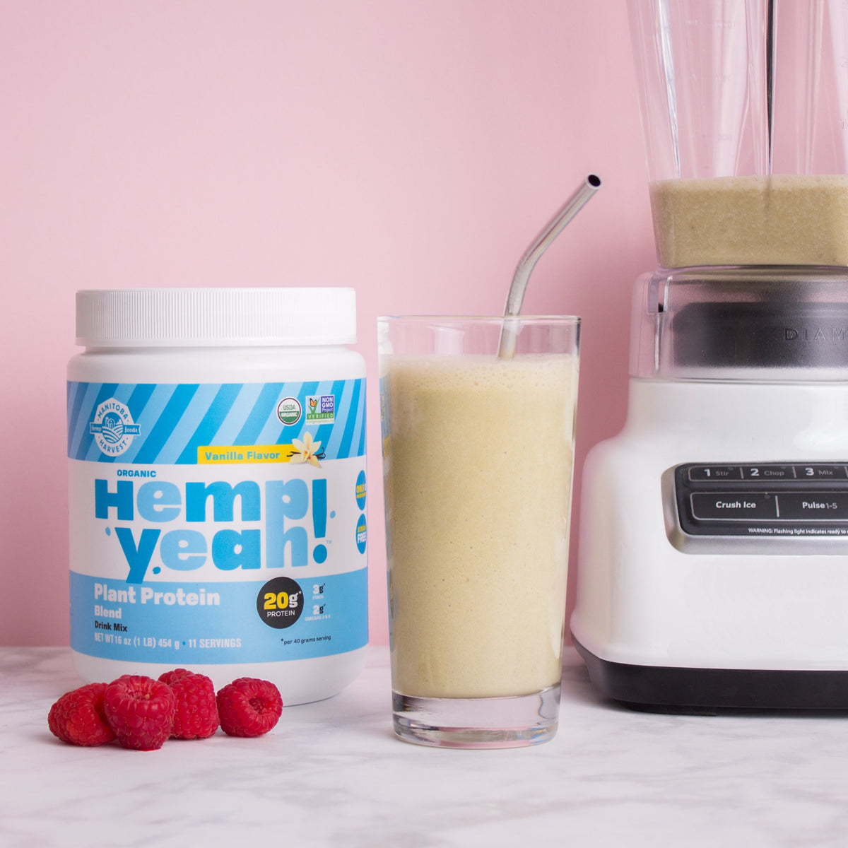Organic Plant-Based Protein Powder Vanilla 16oz B81897