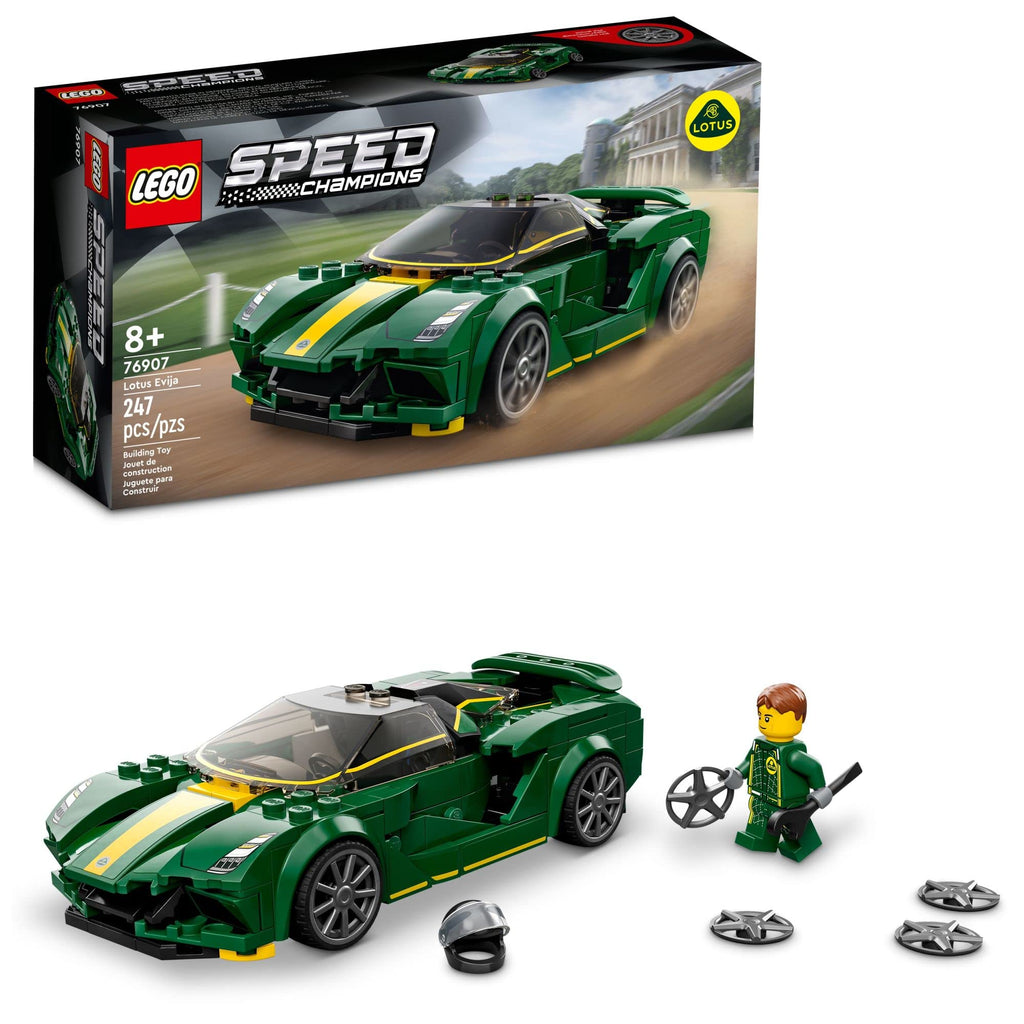 Race Car Toy Model with Racing Driver Minifigure V9725